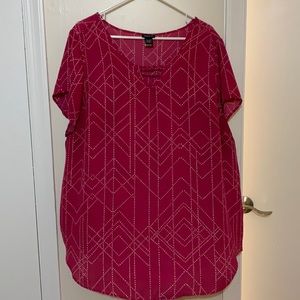 Pink Printed Top